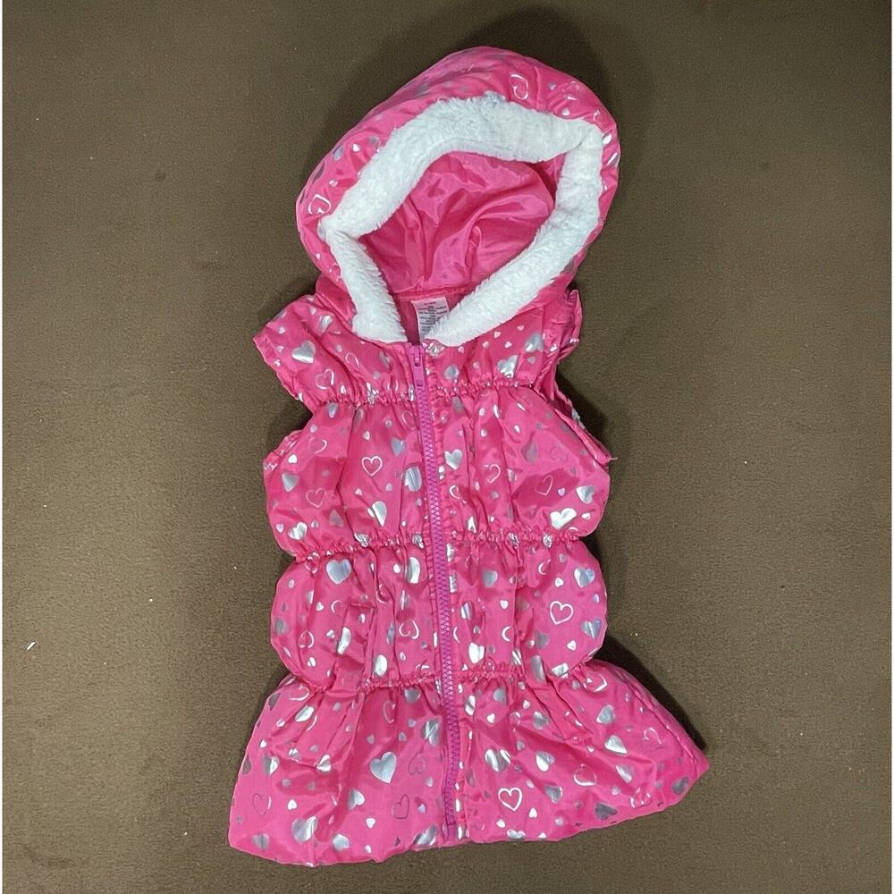 Unbranded Girls Pink Puffer Vest Size 4T